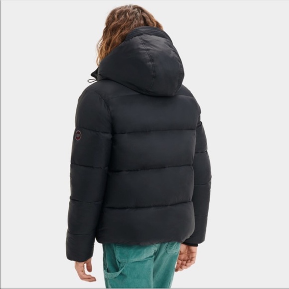 UGG Mens Brayden Puffer Jacket Black - Picture 2 of 6